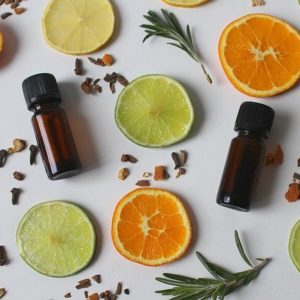 Citrus infused essential oil with lemon, lime and orange